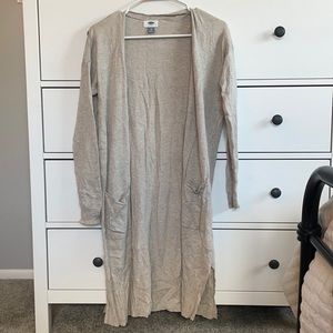 Light Gray Duster Cardigan
